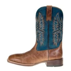 Ariat Men's Valor Ultra Dark Tan 11in. Rocky Blue Square Toe Boots -Nrsworld 10034080 2 scaled
