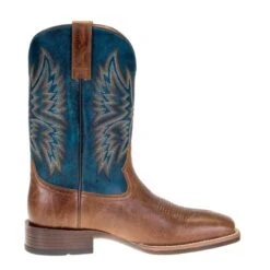 Ariat Men's Valor Ultra Dark Tan 11in. Rocky Blue Square Toe Boots -Nrsworld 10034080 4 scaled