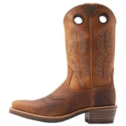 Ariat Men's Hybrid Roughstock Sorrel Crunch Square Toe Boot -Nrsworld 10044565 031