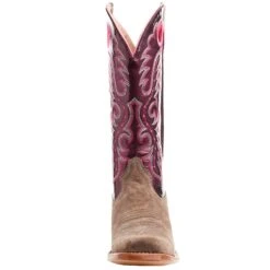 Ariat Women's Futurity Smokey Roughout/ Wine Patent 13 In Top Boot -Nrsworld 10047069 05