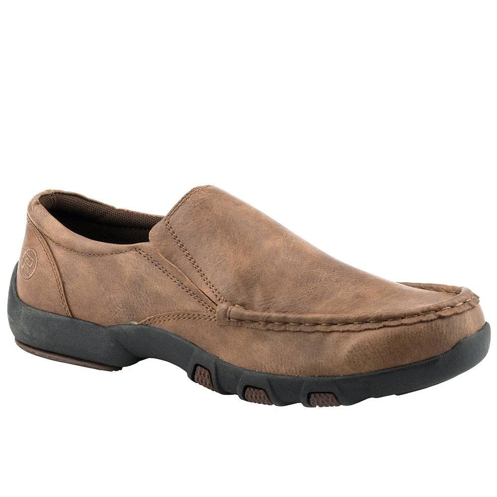 Roper Footwear Mens Footwear Tan Driving Moc Shoe 09-020-0191-2463 1 Roper Footwear Mens Footwear Tan Driving Moc Shoe 09-020-0191-2463