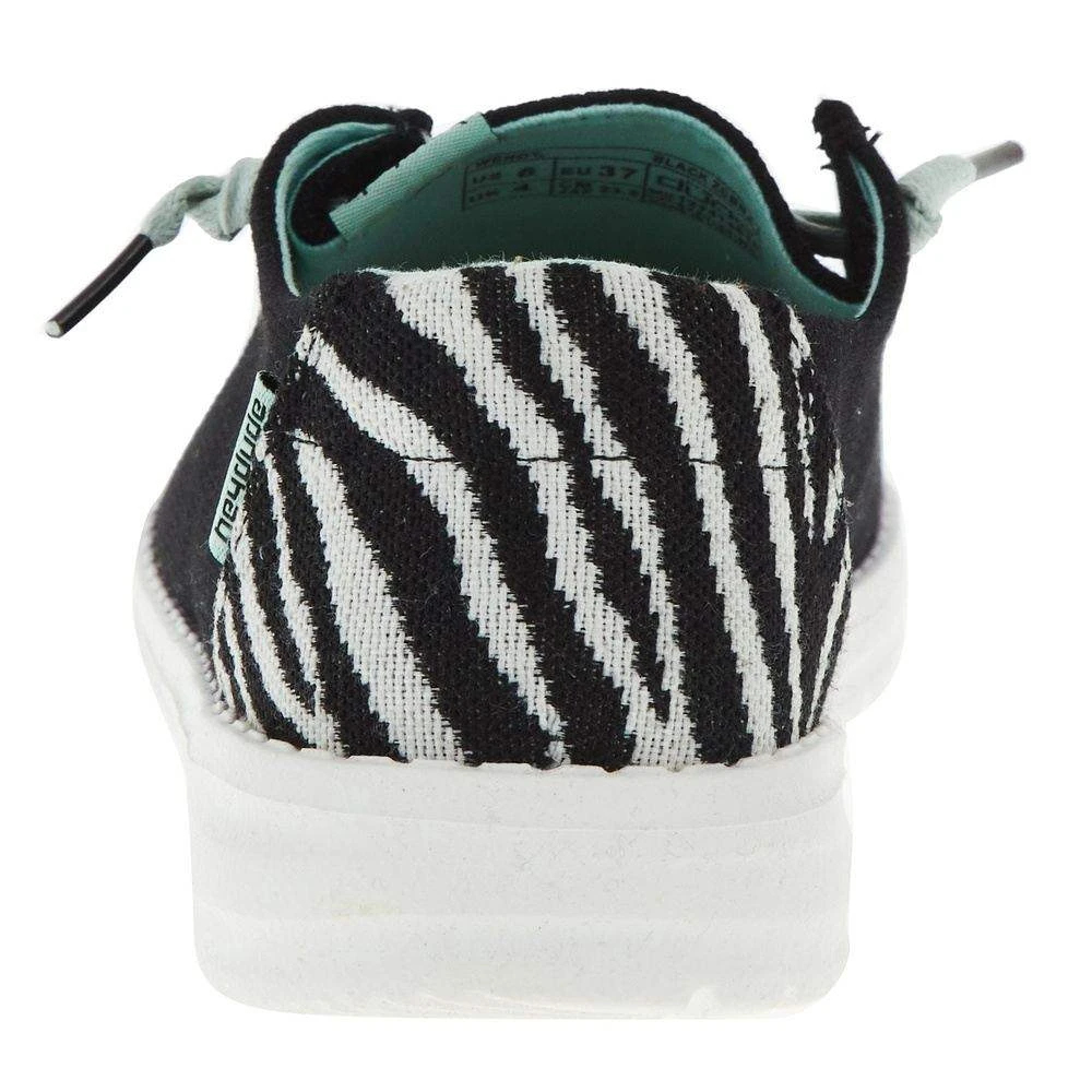 Heydude Women`s Hey Dude Wendy Black Zebra Casual 4 Heydude Women`s Hey Dude Wendy Black Zebra Casual - Image 4