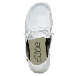 Youth Hey Dude White Wendy Casual Shoe -Nrsworld 130120138 4