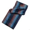 Hacienda Of Hope Alpaca Wool Navy Surfer Stripe Throw Blanket