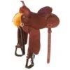 Martin Fearless Chestnut 1/2 Spring Flower Barrel Saddle