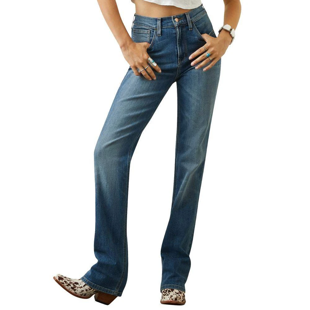 Ariat Women's High Rise Ultra Lucy Relaxed Straight Jean Fontana 1 Ariat Women's High Rise Ultra Lucy Relaxed Straight Jean Fontana