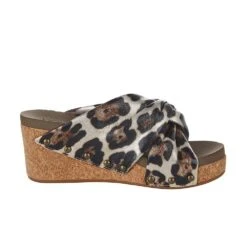 Corkys Footwear Women`s Corky's Cheerful Gold Cheetah Wedge -Nrsworld 30 5394 GOLDCHEETAH 5