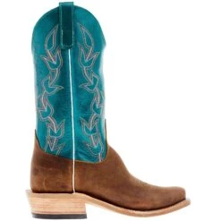 Anderson Bean Men's Ride Ready Brahma Bison 13in Turquoise Calfieno Top -Nrsworld 336684 05