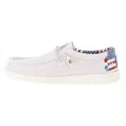 Heydude Men's Hey Dude Wally Patriotic Off White Casual -Nrsworld 40001 1K1 03