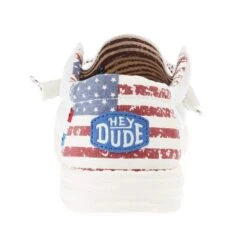 Heydude Men's Hey Dude Wally Patriotic Off White Casual -Nrsworld 40001 1K1 04