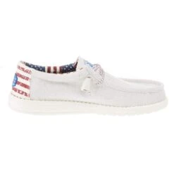 Heydude Men's Hey Dude Wally Patriotic Off White Casual -Nrsworld 40001 1K1 05