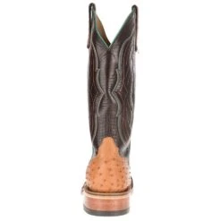 Anderson Bean NRS Ride Ready Women's Cognac Mad Dog Full Quill Ostrich Boots -Nrsworld 4076M 3
