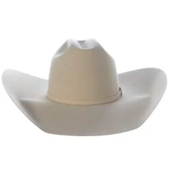 American Hats 40X Bone Self Band 5in. Brim Open Crown Felt Cowboy Hat -Nrsworld 40XBONES5 21