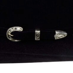 American Hats AHC 40X Rancher Crease Black Self Band 4 1/2in. Brim Felt Cowboy Hat -Nrsworld 40XRCBLKS45 4