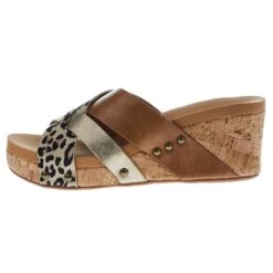 Corkys Footwear Women's Corky Amuse Leopard Wedge -Nrsworld 41 0112 LEOP Q 03