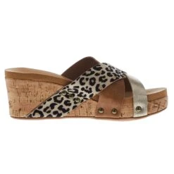Corkys Footwear Women's Corky Amuse Leopard Wedge -Nrsworld 41 0112 LEOP Q 05