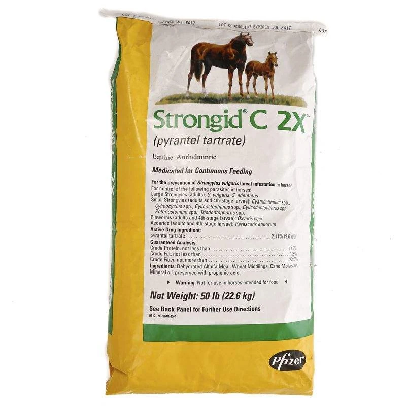 Zoetis Animal Health Strongid C2X 50lb Bag 1 Zoetis Animal Health Strongid C2X 50lb Bag