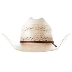 American Hats AHC 6900 Racher Drilex 2 Cord Chocolate Band 4 1/4in. Brim Straw Cowboy Hat -Nrsworld 6900RC2CCHOC42 4