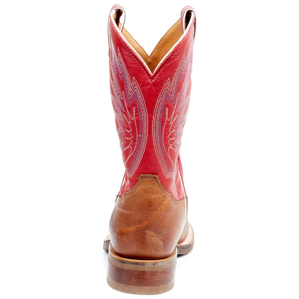 Tony Lama Men`s Brayden Cedar Brown 11in. TImeless Red Top Round Toe 5 Tony Lama Men`s Brayden Cedar Brown 11in. TImeless Red Top Round Toe - Image 5