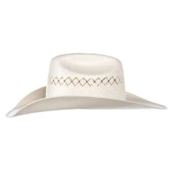 American Hats Ivory 8400 4 1/4in. Brim Rancher Crease Straw Cowboy Hat 6 American Hats Ivory 8400 4 1/4in. Brim Rancher Crease Straw Cowboy Hat -Nrsworld 8400RC2CCH0C42 2