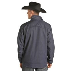 Panhandle Men's Powder River Navy Conceal Carry Rodeo Jacket -Nrsworld 92 1058 03