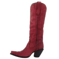Corral Women`s Red Python 15in. Top Boot -Nrsworld A4194 3
