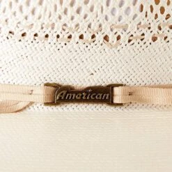 American Hats AHC JC4200 2 Cord Champagne Band 4 1/4in. Brim Open Crown Straw Cowboy Hat -Nrsworld JC4200S2CCHAMP42 3