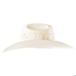 American Hats AHC JC4200 2 Cord Champagne Band 4 1/4in. Brim Open Crown Straw Cowboy Hat -Nrsworld JC4200S2CCHAMP42 5