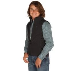 Boys Cinch Black Bonded Vest -Nrsworld MWV7520002 2