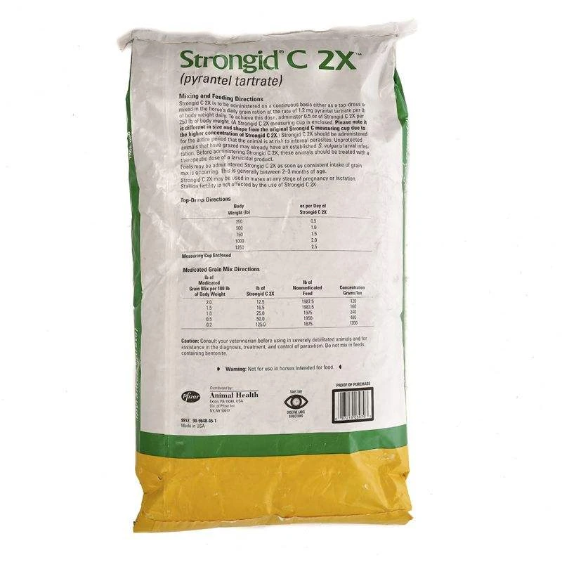 Zoetis Animal Health Strongid C2X 50lb Bag 2 Zoetis Animal Health Strongid C2X 50lb Bag - Image 2