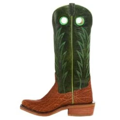 Rios Of Mercedes Men`s Brick Oiled Elephant 15in. Jade Navajo Bison Top Cutter Toe Boot -Nrsworld R9031 3
