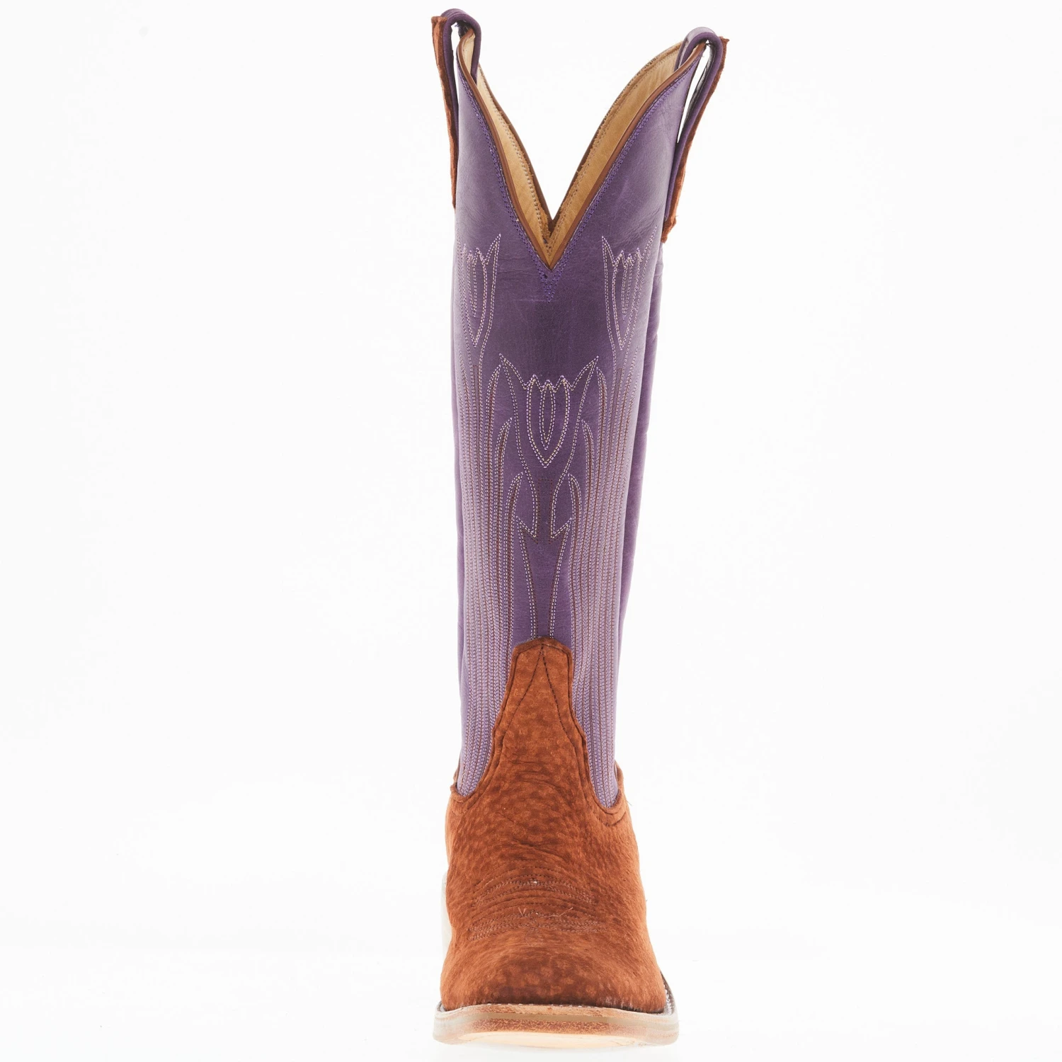 Rios Of Mercedes Women's Rust Carpincho Violet Buffamonte Top Boot 2 Rios Of Mercedes Women's Rust Carpincho Violet Buffamonte Top Boot - Image 2