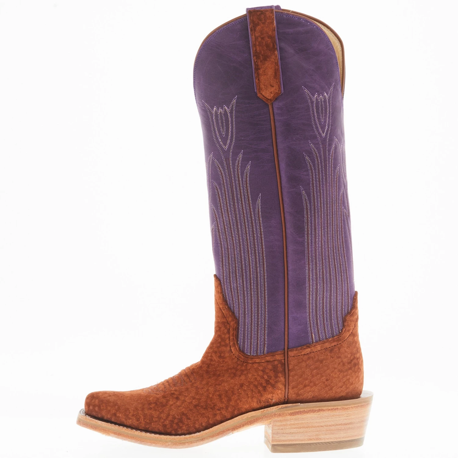 Rios Of Mercedes Women's Rust Carpincho Violet Buffamonte Top Boot 3 Rios Of Mercedes Women's Rust Carpincho Violet Buffamonte Top Boot - Image 3