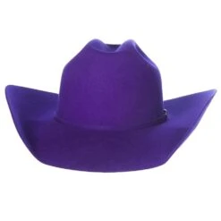 Rodeo King 7X Purple Self Band 4 1/4in. Brim Open Crown Felt Cowboy Hat -Nrsworld RK457 4