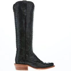 R Watson Boots Women's Dark Green Python 17 In Top Cowgirl Boot -Nrsworld RWL7215 1 03