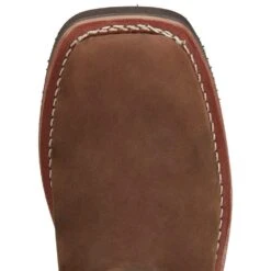 Justin Boots Women's Cottonwood Hickory Brown Square Toe 17in Tall Snake Boot -Nrsworld SN6914 04