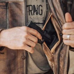 STS Ranch Wear Men's Jesse James Leather Jacket STS6565 -Nrsworld STS6565 2