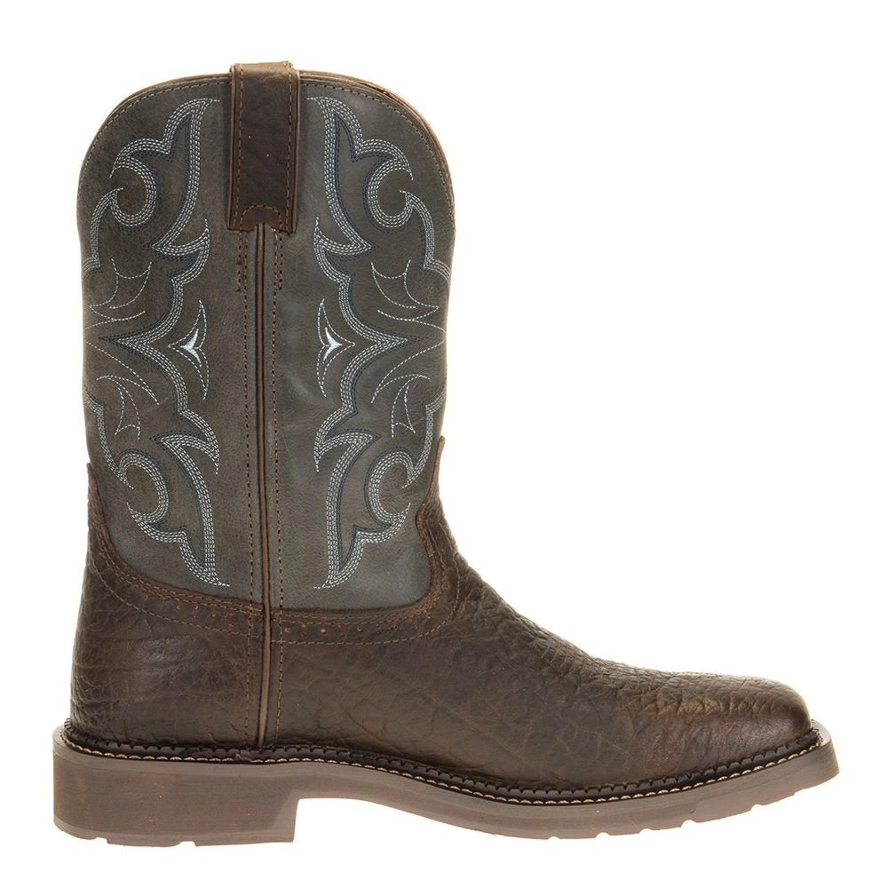 Justin Boots Men's Stampede H20 Amarillo 11in. Slate Embossed Top Soft Toe Work Boot 5 Justin Boots Men's Stampede H20 Amarillo 11in. Slate Embossed Top Soft Toe Work Boot - Image 5